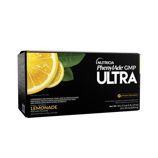 PhenylAde GMP ULTRA Oral Supplement Lemonade Flavor Powder / 33.4 Gram Individual Packet