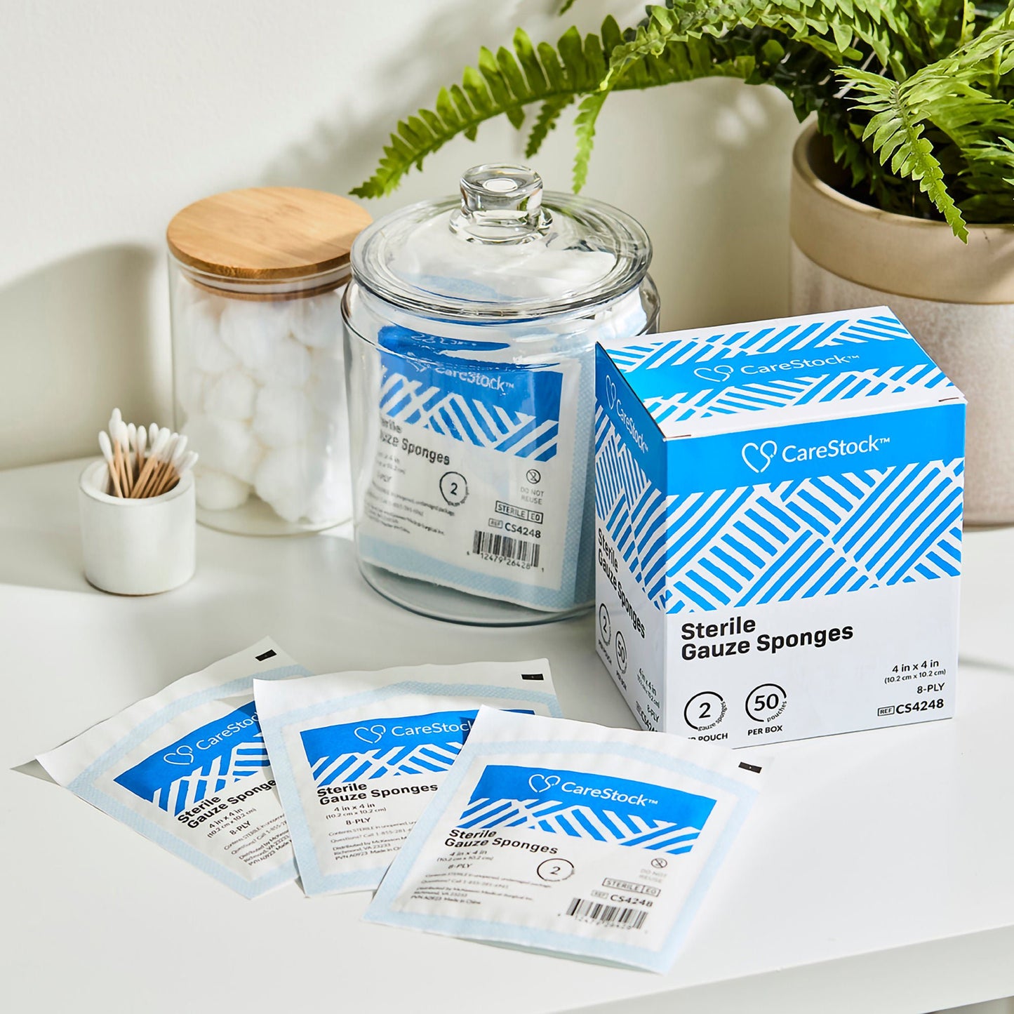 CareStock™ Sterile Gauze Sponge, 8-Ply