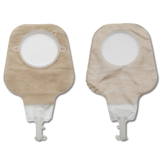 New Image™ 2-Piece Ultra-Clear Ostomy Pouch, Pre-cut to Fit Stoma, Yellow