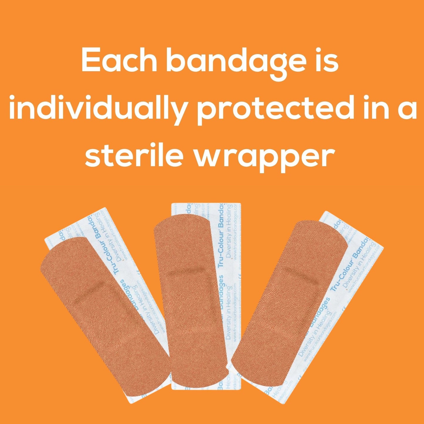 Tru-Colour Skin Tone Shade Fabric Bandage Adhesive Strips – Olive