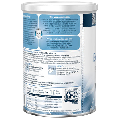 Gerber® Extensive HA™ Powder Infant Formula, can