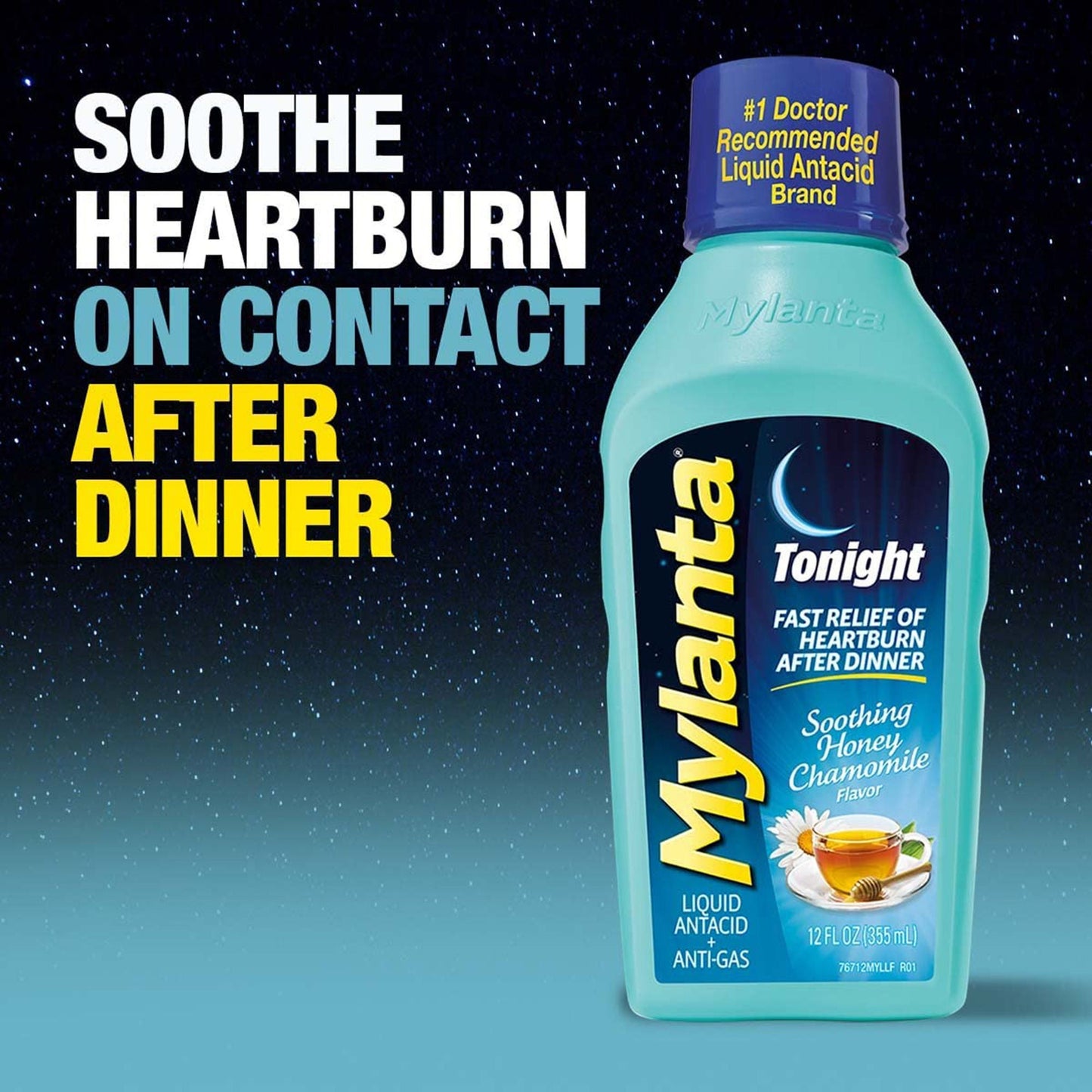 Mylanta Tonight Liquid Soothing Honey Chamomile Flavor