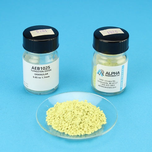 Alpha Resources Tungstic Oxide Granular 0.85mm to 1.7mm AEB1025