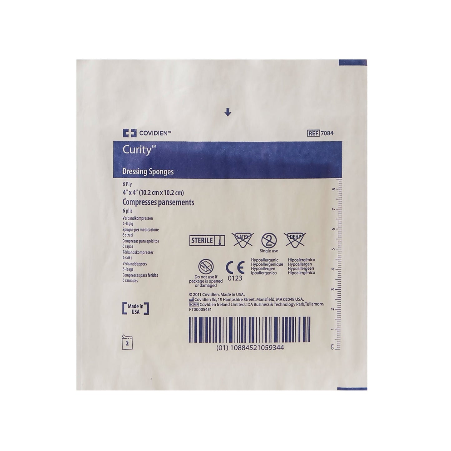 Curity™ Sterile Nonwoven Sponge, 6-Ply
