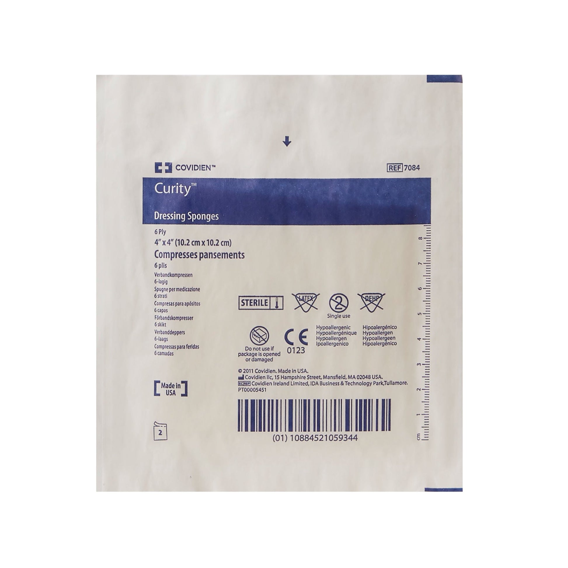 Curity™ Sterile Nonwoven Sponge, 6-Ply