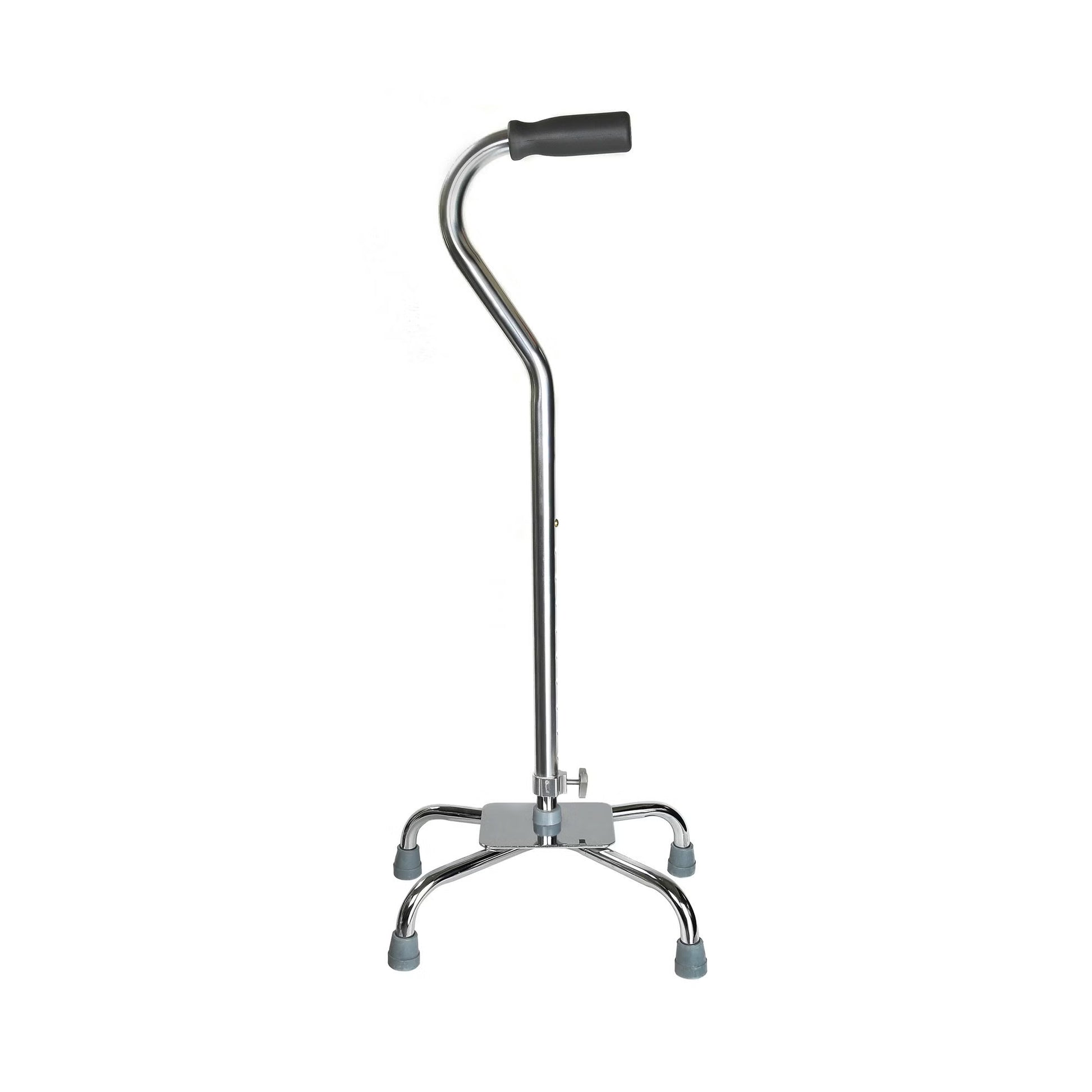 McKesson Steel Chrome Offset Quad Cane, 29 – 37.5 Inch