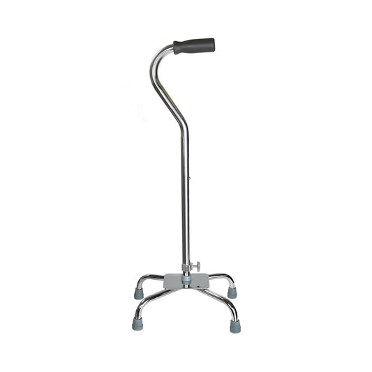McKesson Steel Chrome Offset Quad Cane, 29 – 37.5 Inch