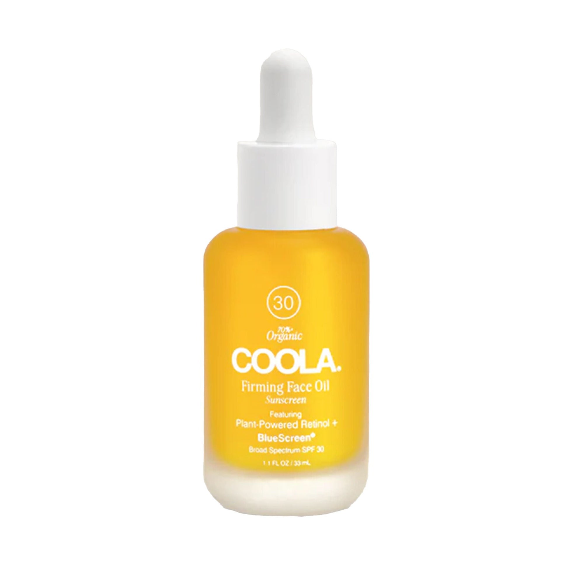 COOLA Firming Face Oil Facial Moisturizer with Sunscreen Bottle Scented Oil