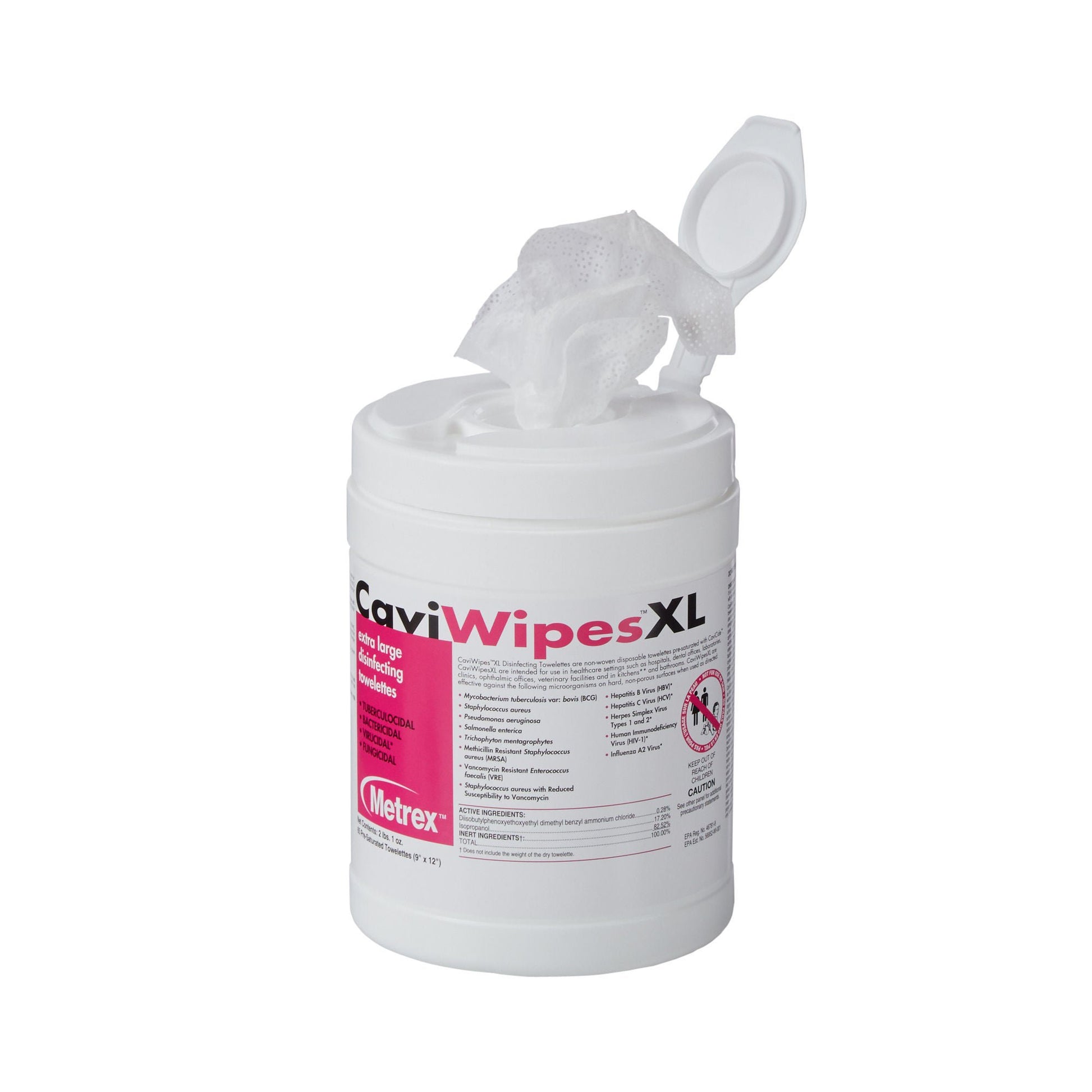 Metrex CaviWipes Surface Disinfectant Alcohol-Based Wipes