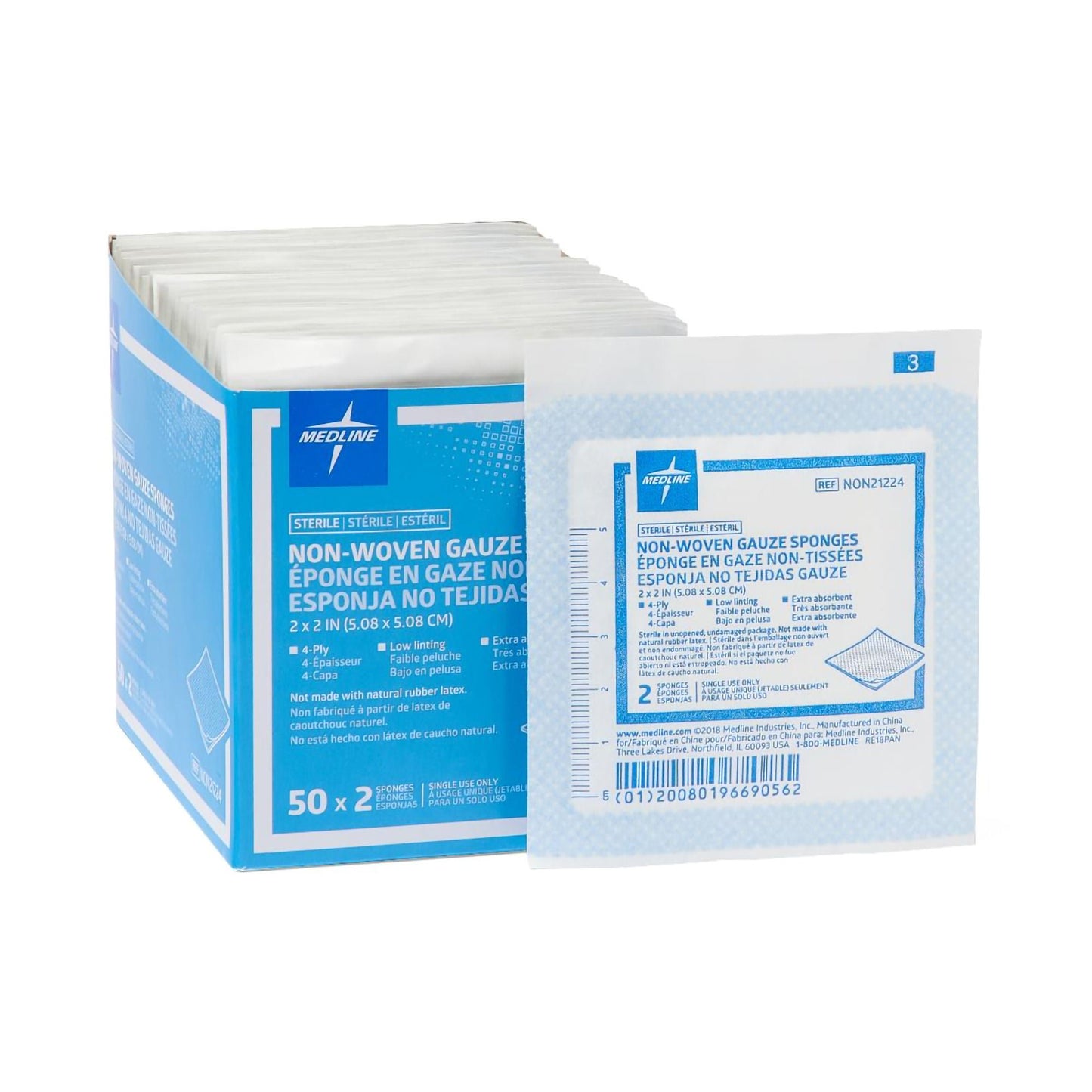 Avant Gauze® Sterile Nonwoven Sponge, 4-Ply