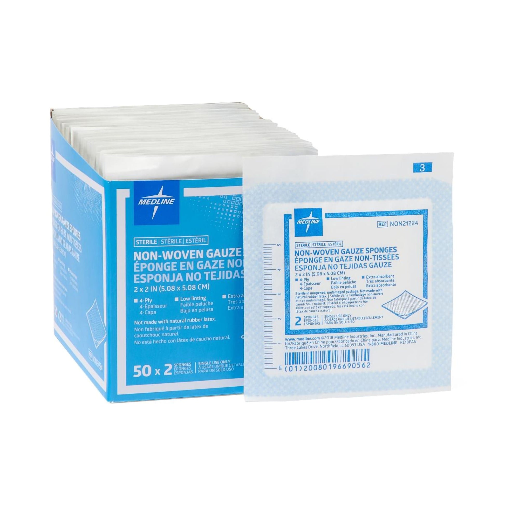 Avant Gauze® Sterile Nonwoven Sponge, 4-Ply