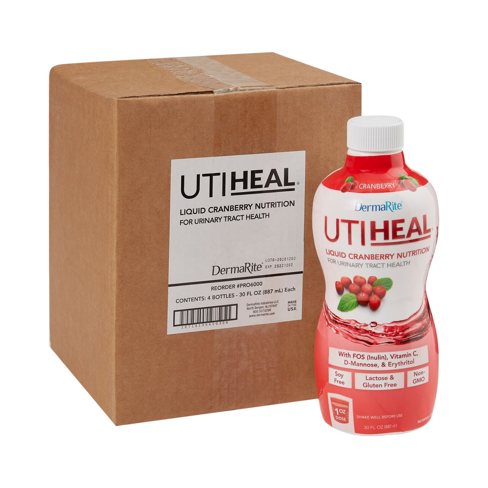UTIHeal™ Liquid Cranberry Nutrition for Urinary Tract Health, bottle