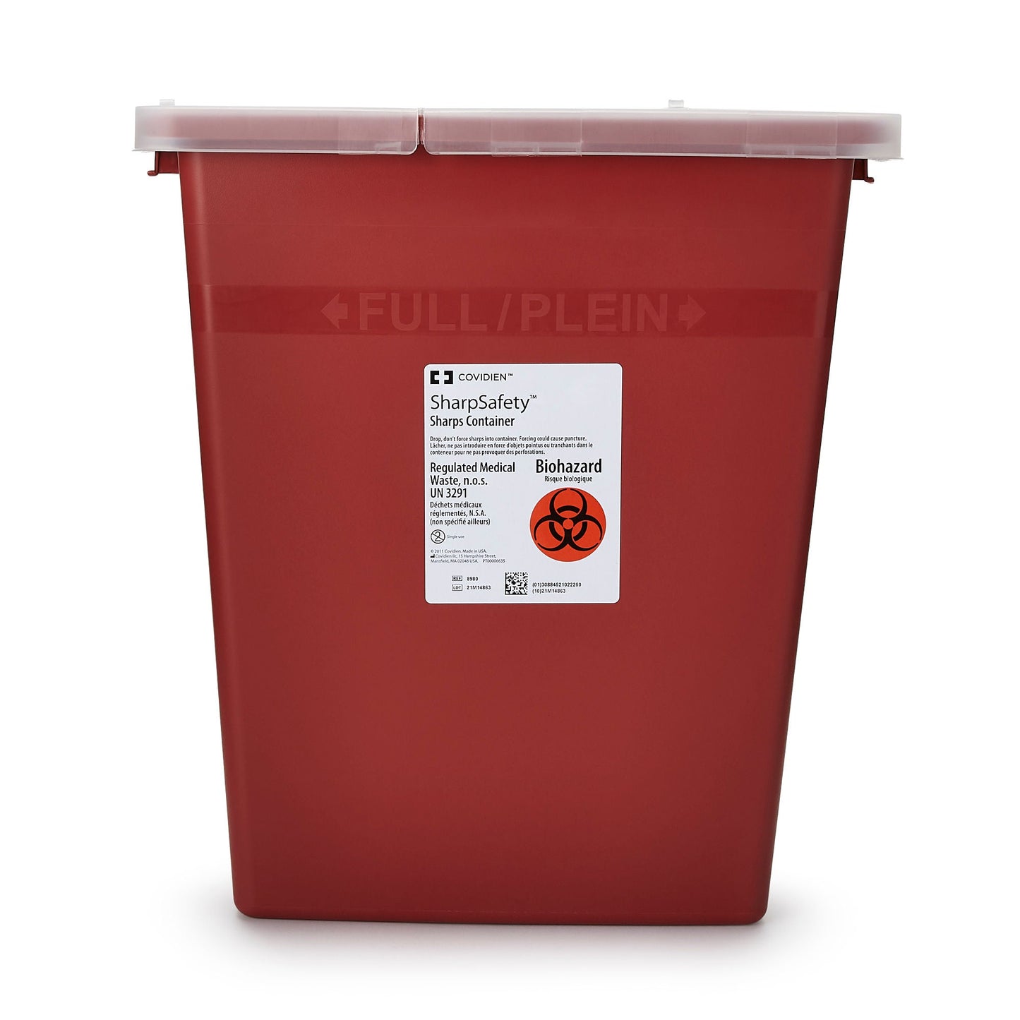 SharpSafety™ Multi-purpose Sharps Container, 8 Gallon