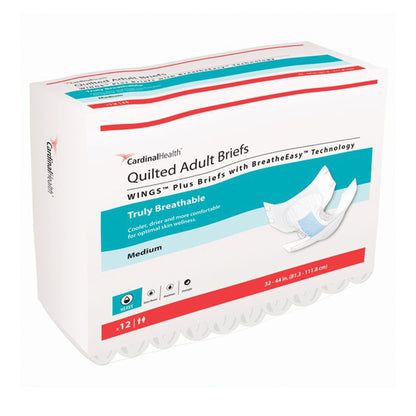 Wings™ Quilted Plus with BreatheEasy™ Technology Incontinence Brief