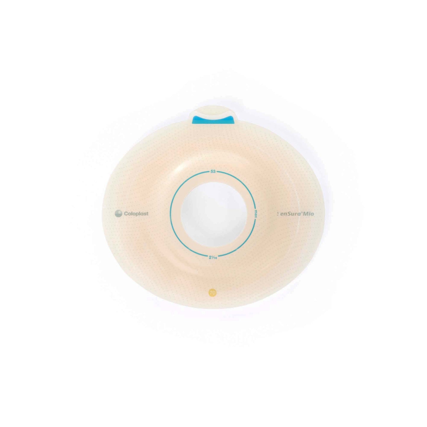 SenSura® Mio Click Convex Light Ostomy Barrier, Stoma Opening, Yellow