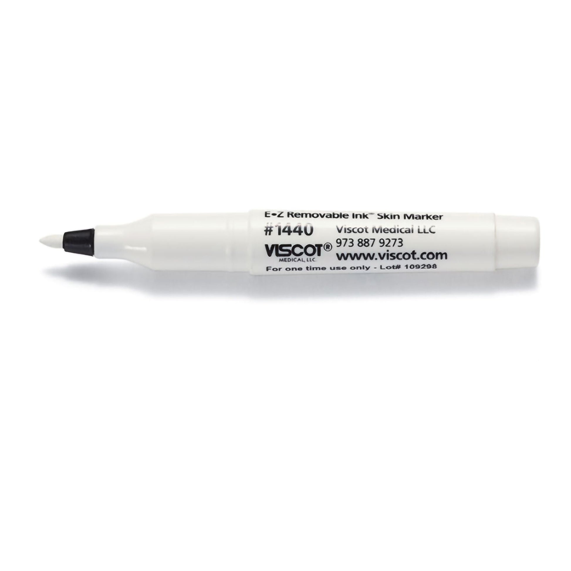 EZ Removable Ink® Skin Marker White Ink NonSterile Mini Regular Tip – Box of 50
