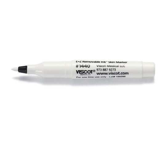 EZ Removable Ink® Skin Marker White Ink NonSterile Mini Regular Tip – Box of 50