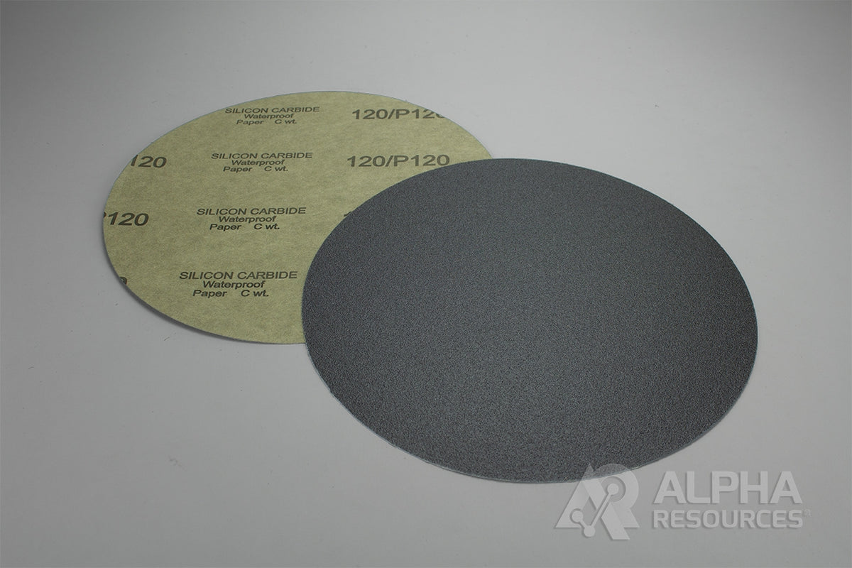 Alpha Resources SIC WP Paper Plain Back 1200 Grit, 14in – Metallographic Grinding – AMR0008