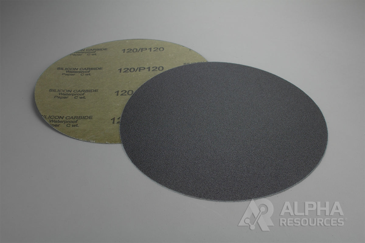 Alpha Resources SIC WP Paper PSA Backed 800 Grit, 10in – Metallographic Grinding – AMR0119