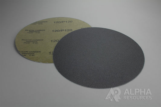 Alpha Resources SIC WP Paper PSA Backed 800 Grit, 10in – Metallographic Grinding – AMR0119
