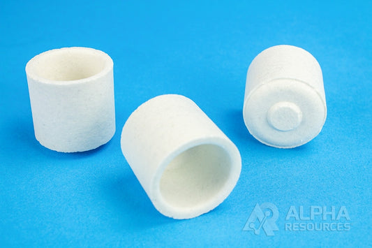 Alpha Resources Ceramic Crucible, Bagged – Analyzer Crucible – AR3818P