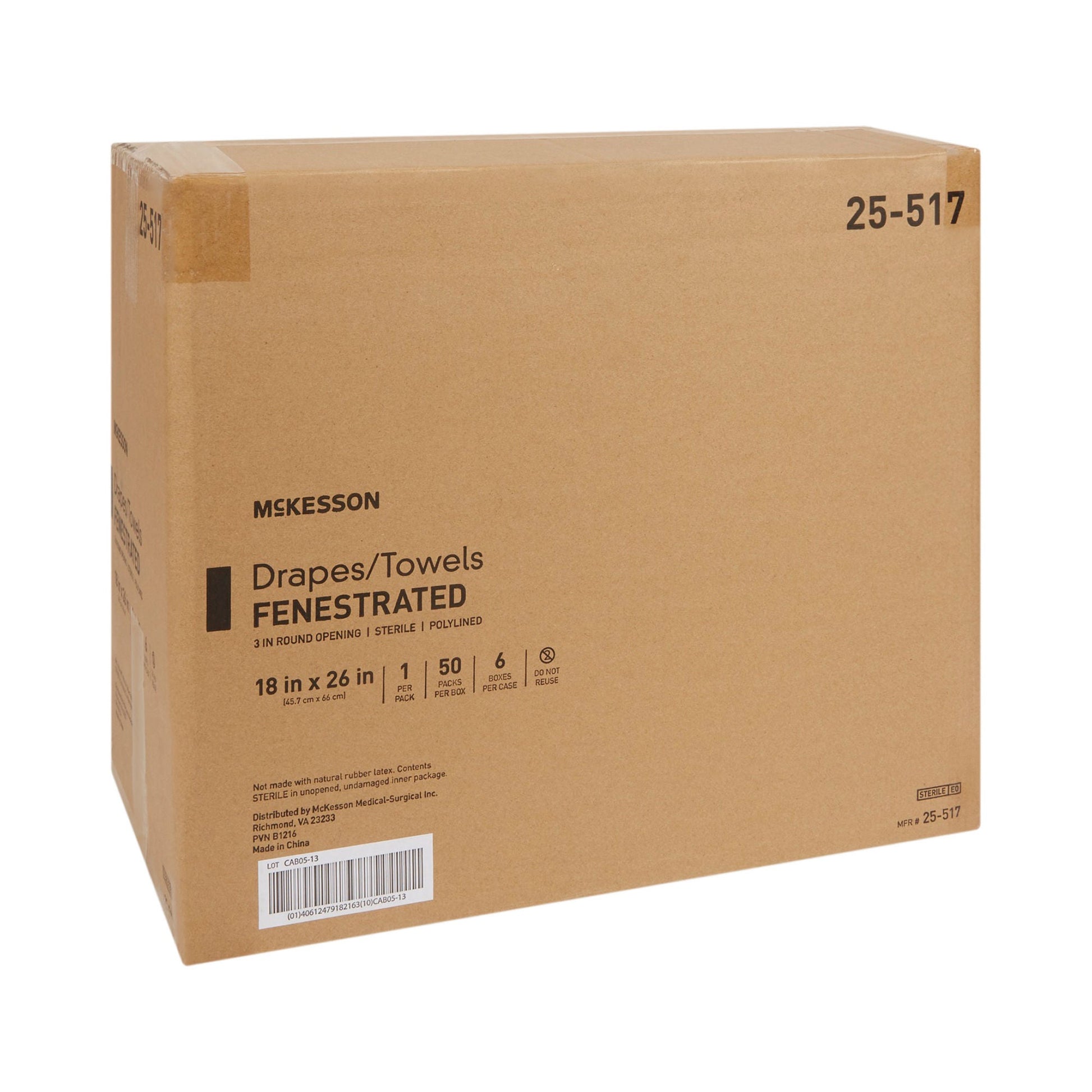 McKesson Sterile Poly Lined Towel Drape