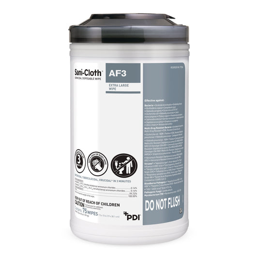 Sani-Cloth® AF3 Germicidal Disinfectant Wipes, Canister, 75 ct.