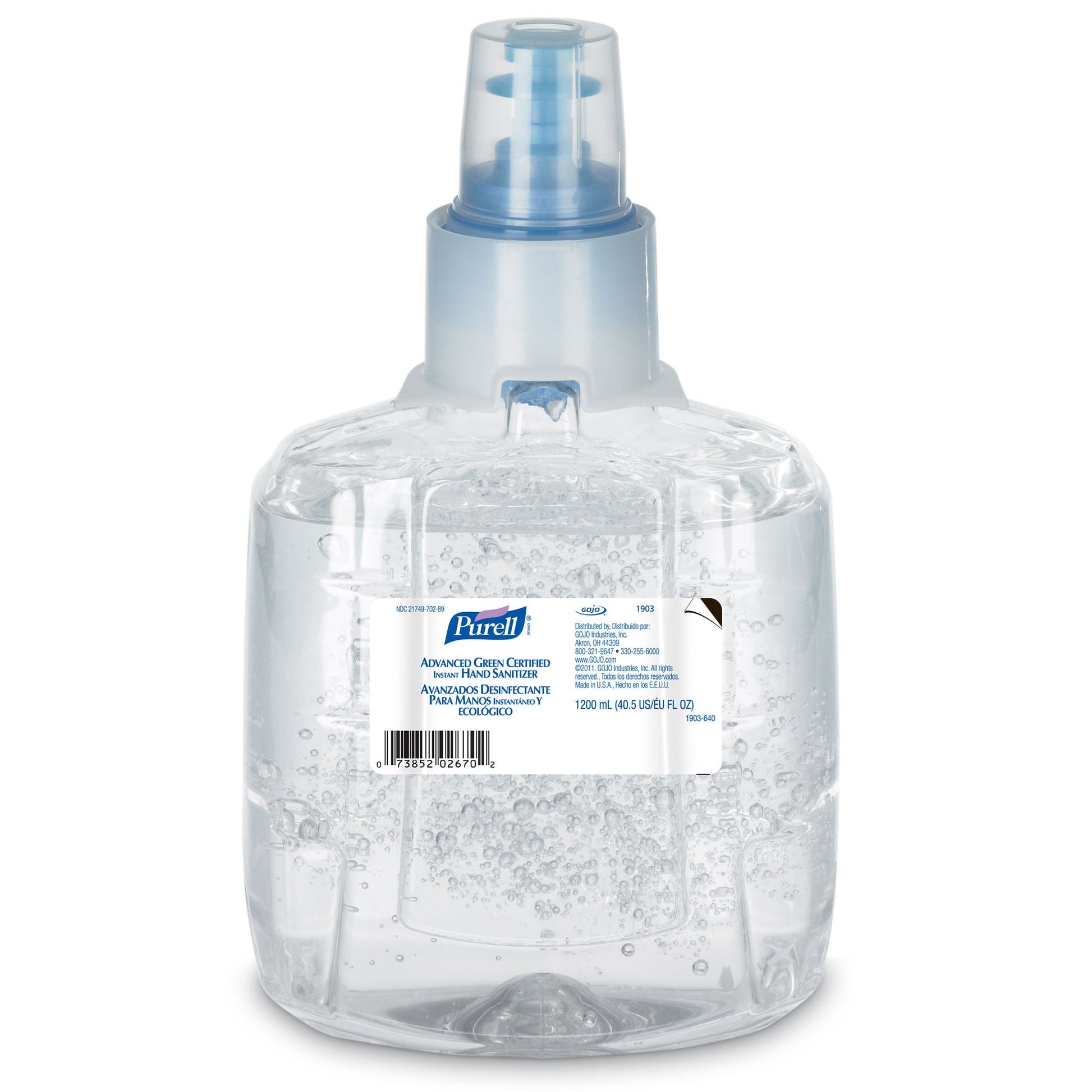 Purell® Advanced Hand Sanitizer 70% Ethyl Alcohol Gel Green Certified