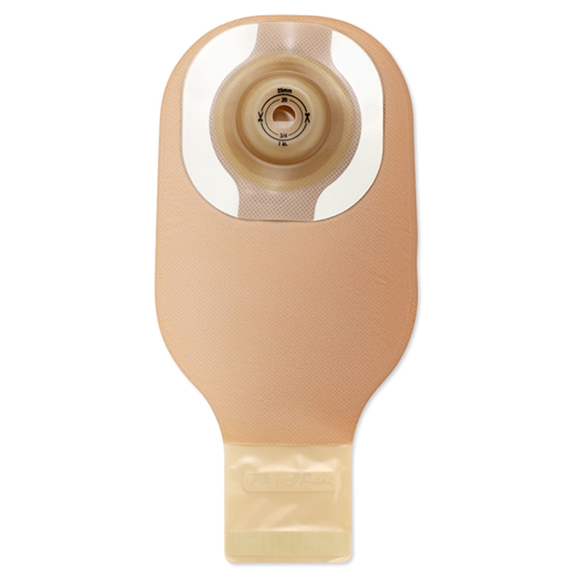 Premier™ 8958 One-Piece Beige Ostomy Pouch, Cut to Fit Stomas up to