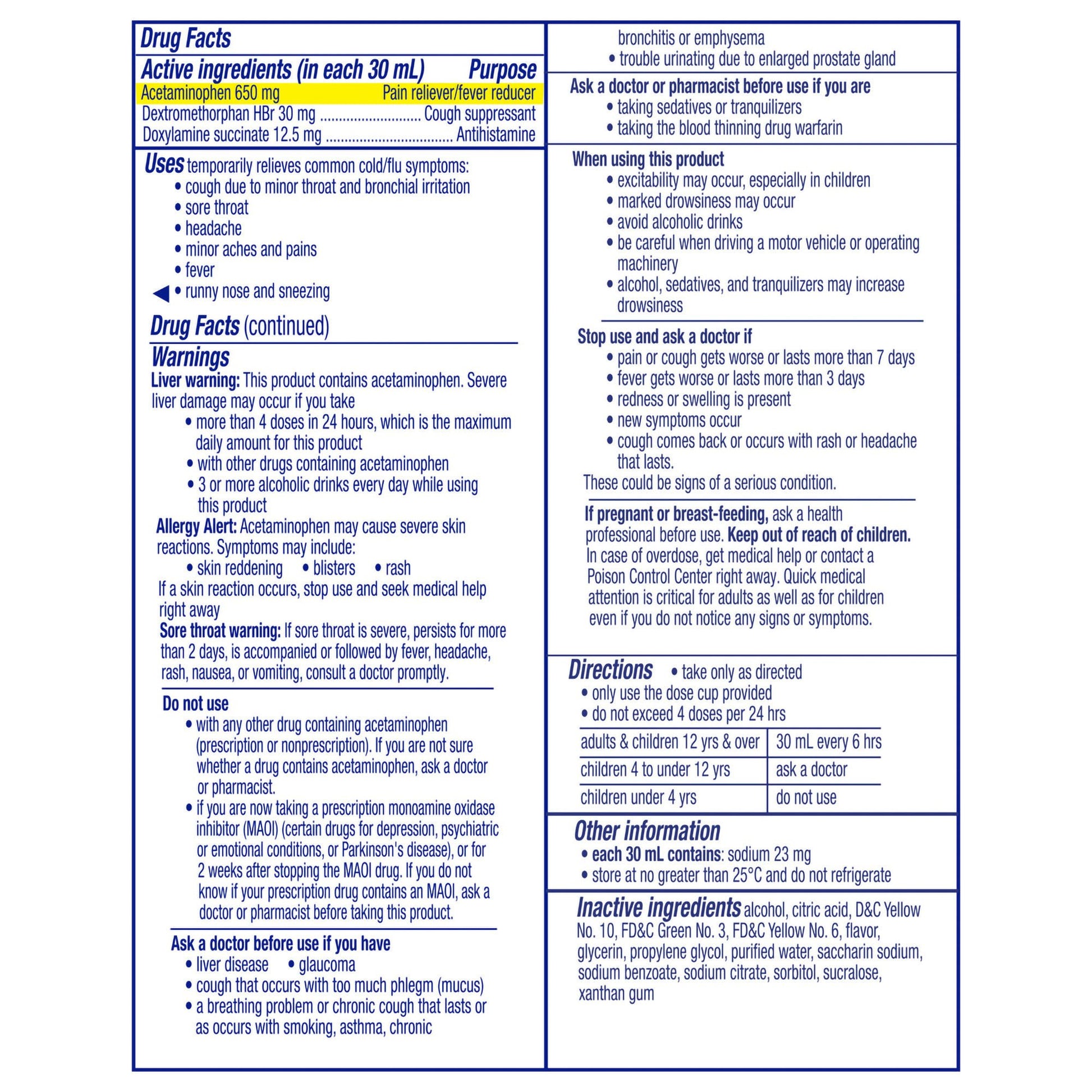 Vicks NyQuil Cold & Flu Nighttime Relief Liquid