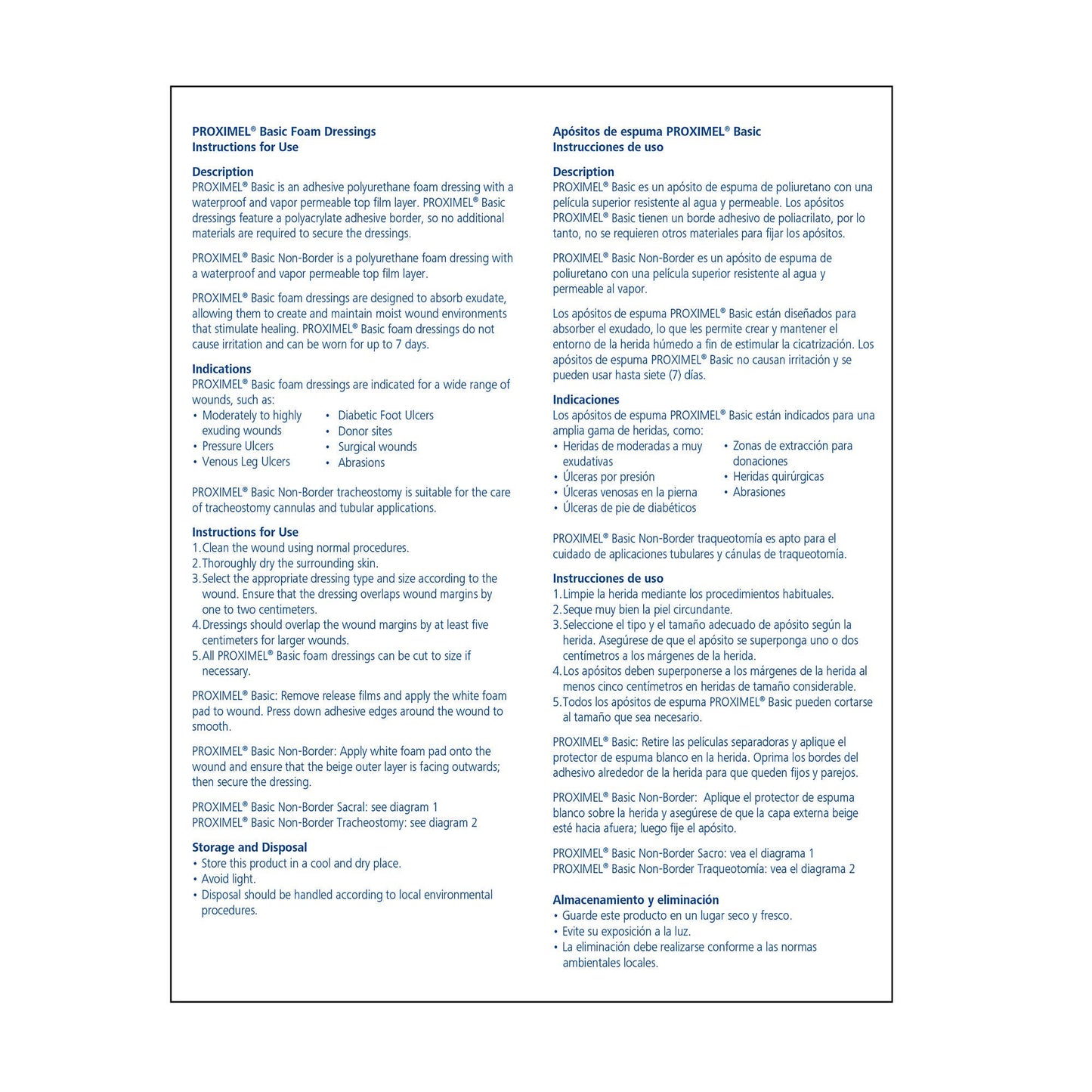 Proximel Basic Non-Border Foam Dressing Without Border Waterproof Film Backing Nonadhesive Square