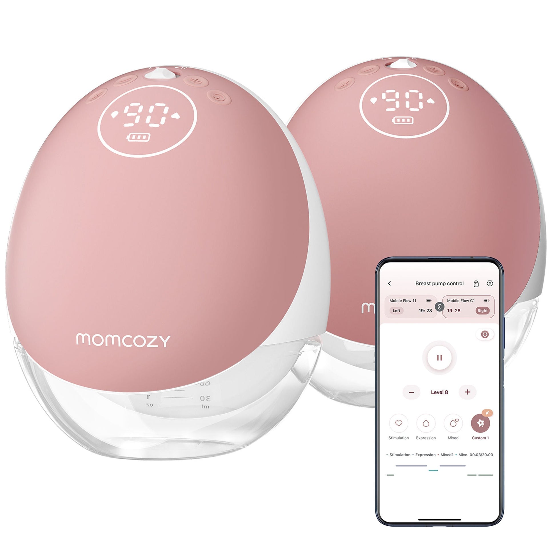 Momcozy Mobile Flow M9 Hands Free Double Electric Breast Pump