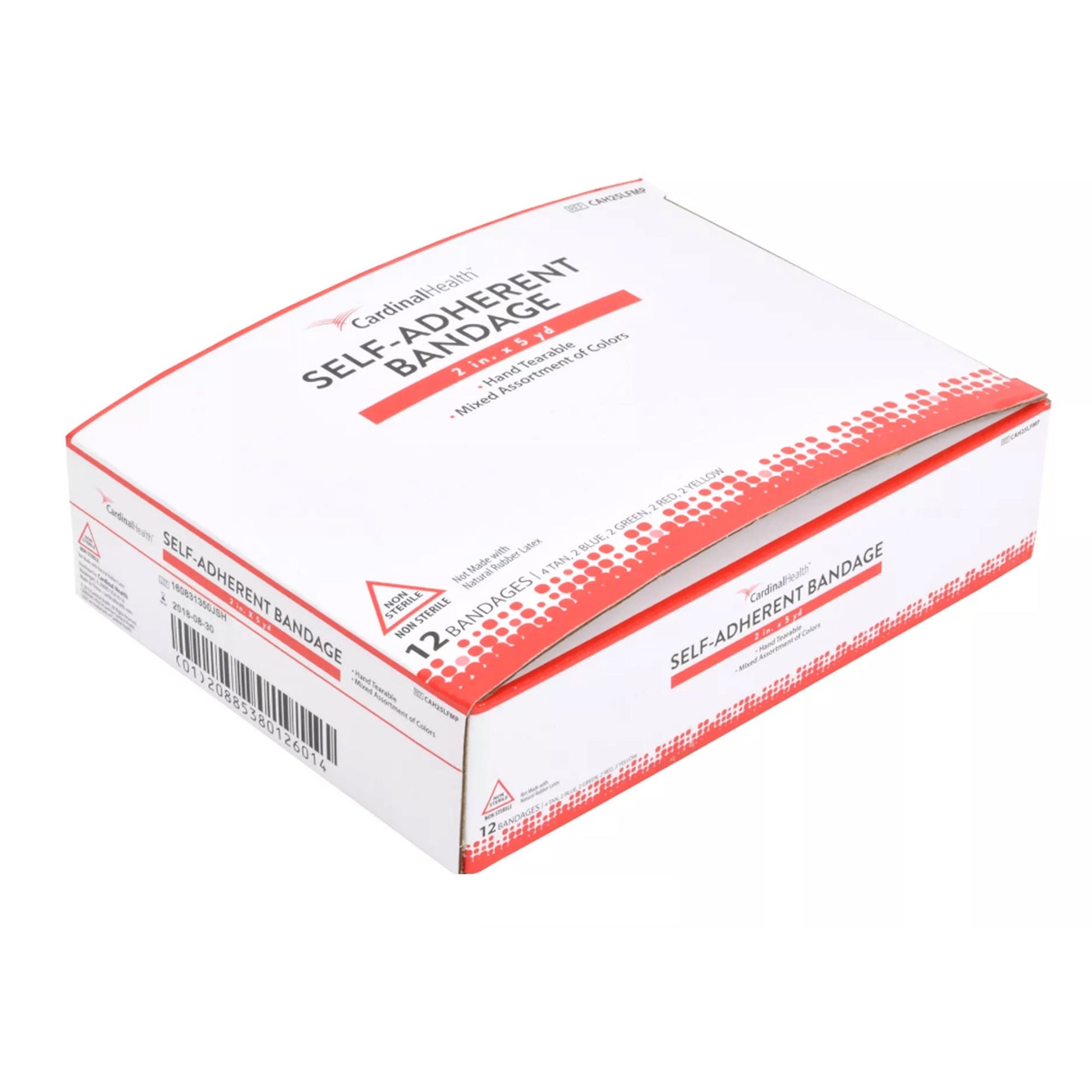 Cardinal Health Cohesive Bandage Self-adherent Closure Assorted Colors NonSterile Standard Compression