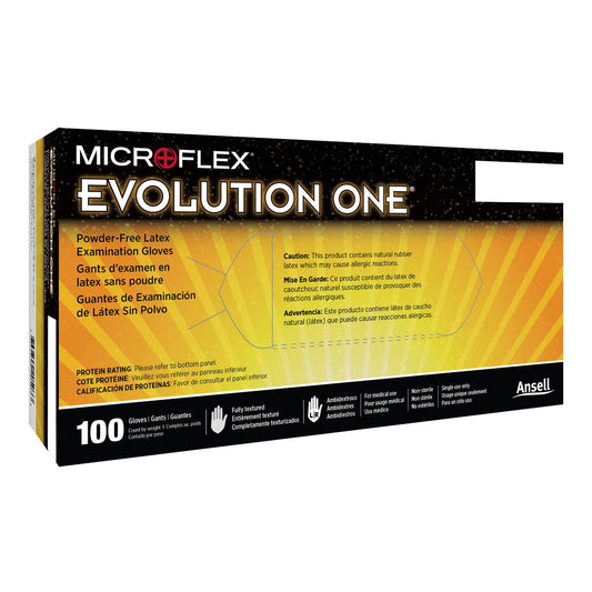 Evolution One® Latex Exam Gloves, White