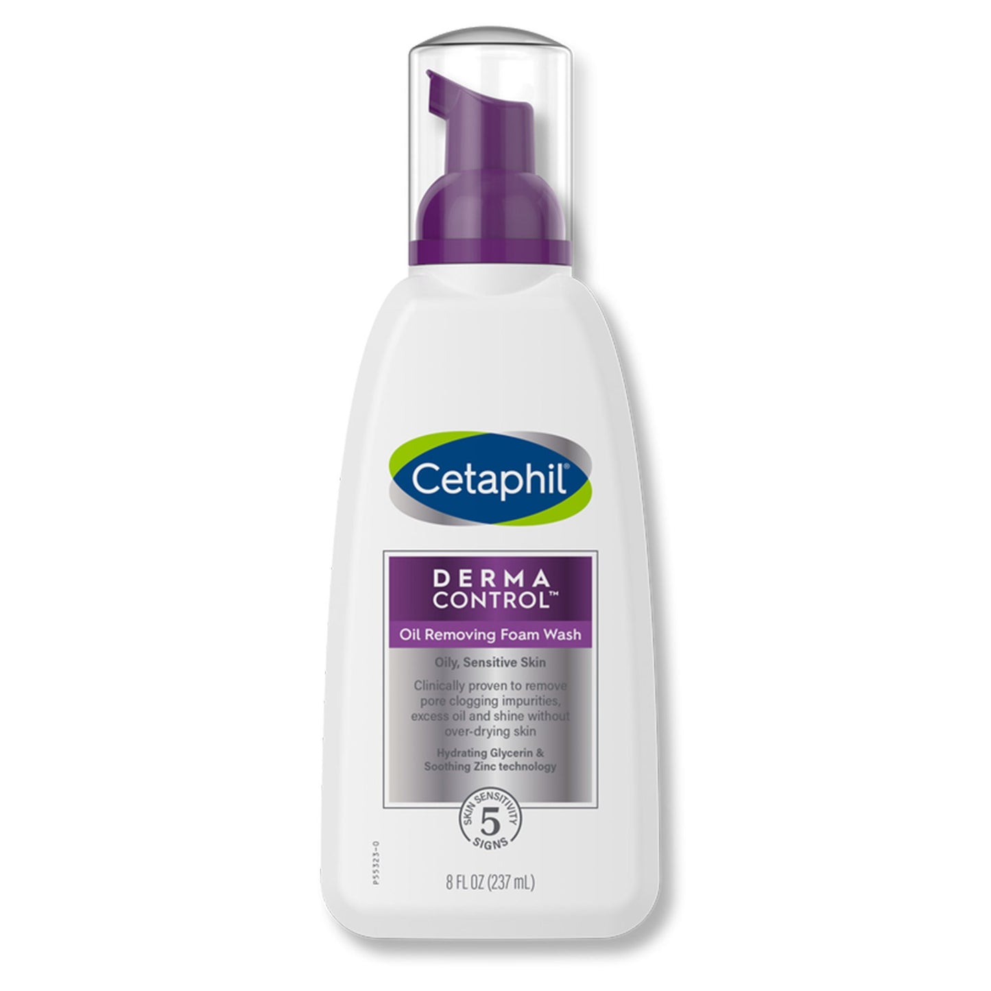 Cetaphil Derma Control Oil Removing Facial Cleanser Foaming Pump Bottle Gentle Scent
