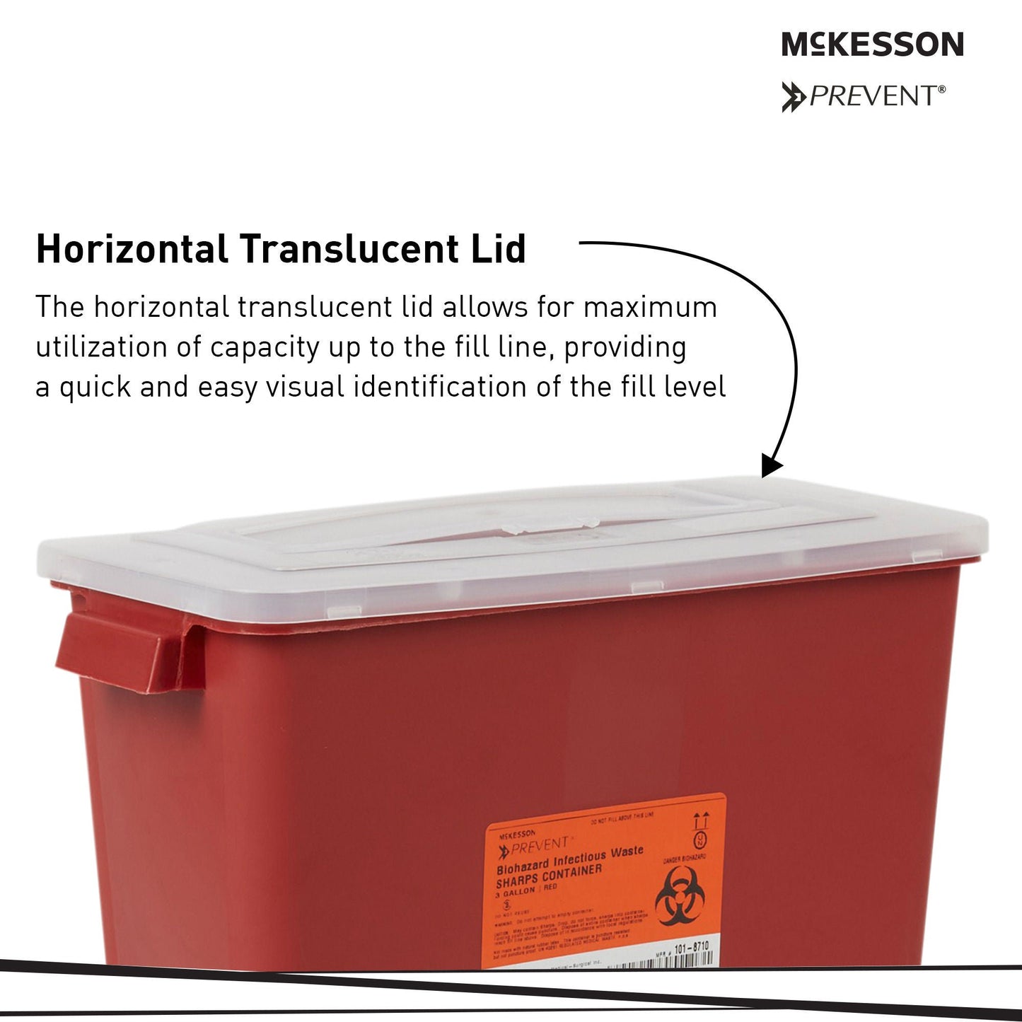McKesson Prevent® Multi-purpose Sharps Container, 3 Gallon