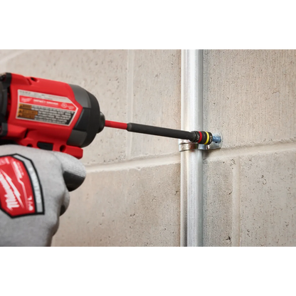 Milwaukee SHOCKWAVE Impact Duty 1/4” and 5/16” x 6” QUIK-CLEAR 2-in-1 Magnetic Nut Driver 49-66-4745 | 1/4" Drive