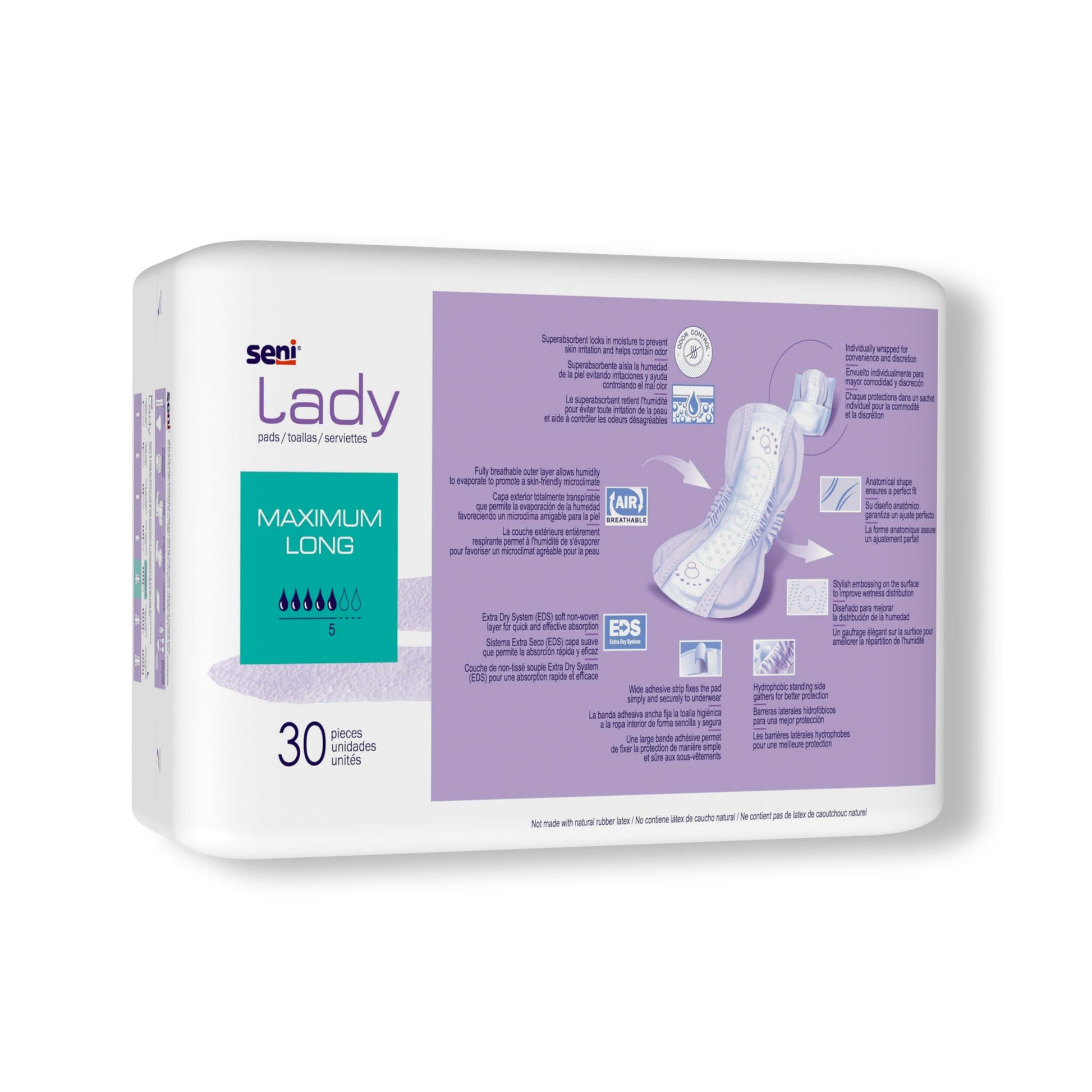Seni® Lady Maximum Bladder Control Pads, Long