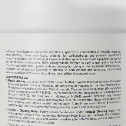 McKesson Multi-Enzymatic Instrument Detergent, 1 gal Jug, Spring Fresh Scent – Case of 4 - view 3