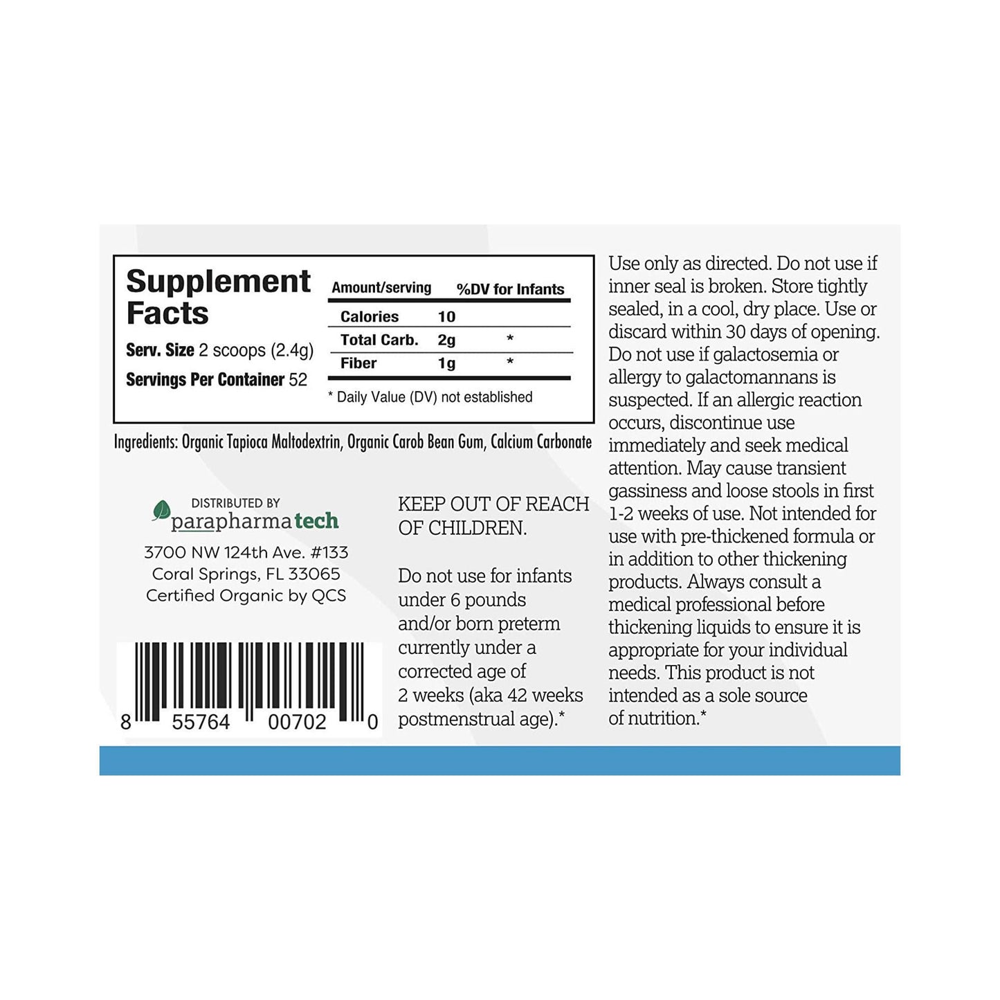 Gelmix® Infant Formula and Breast Milk Thickener