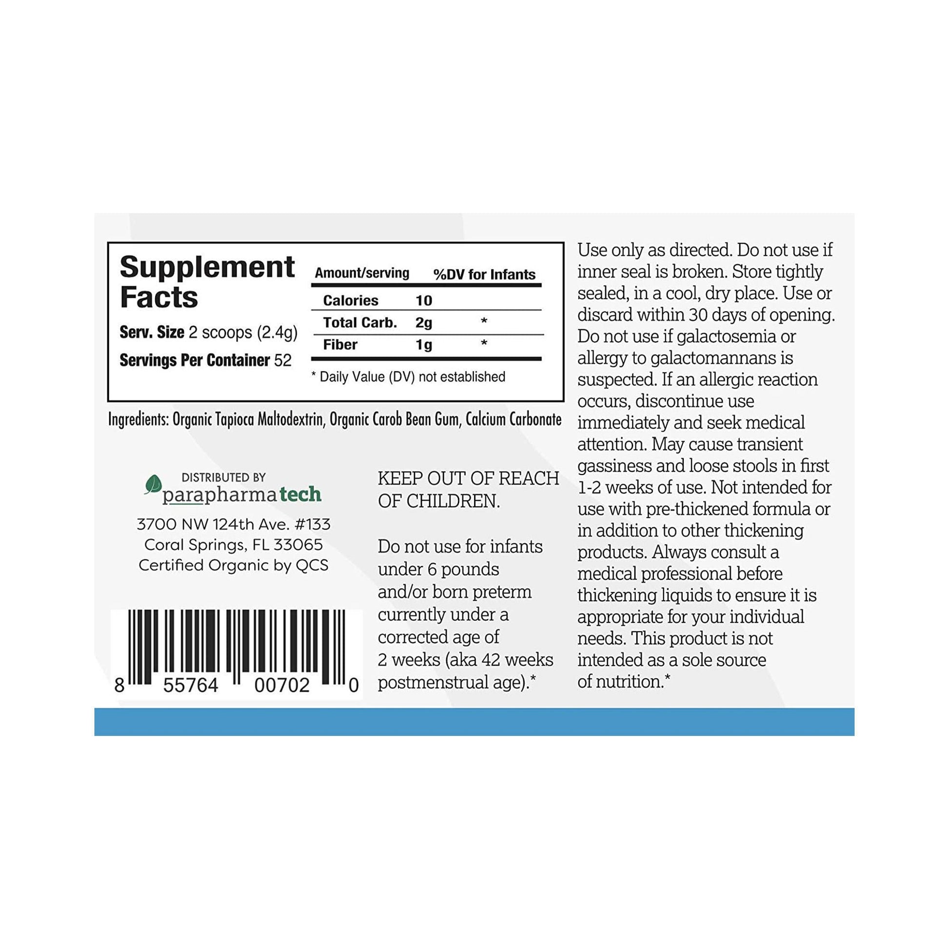 Gelmix® Infant Formula and Breast Milk Thickener