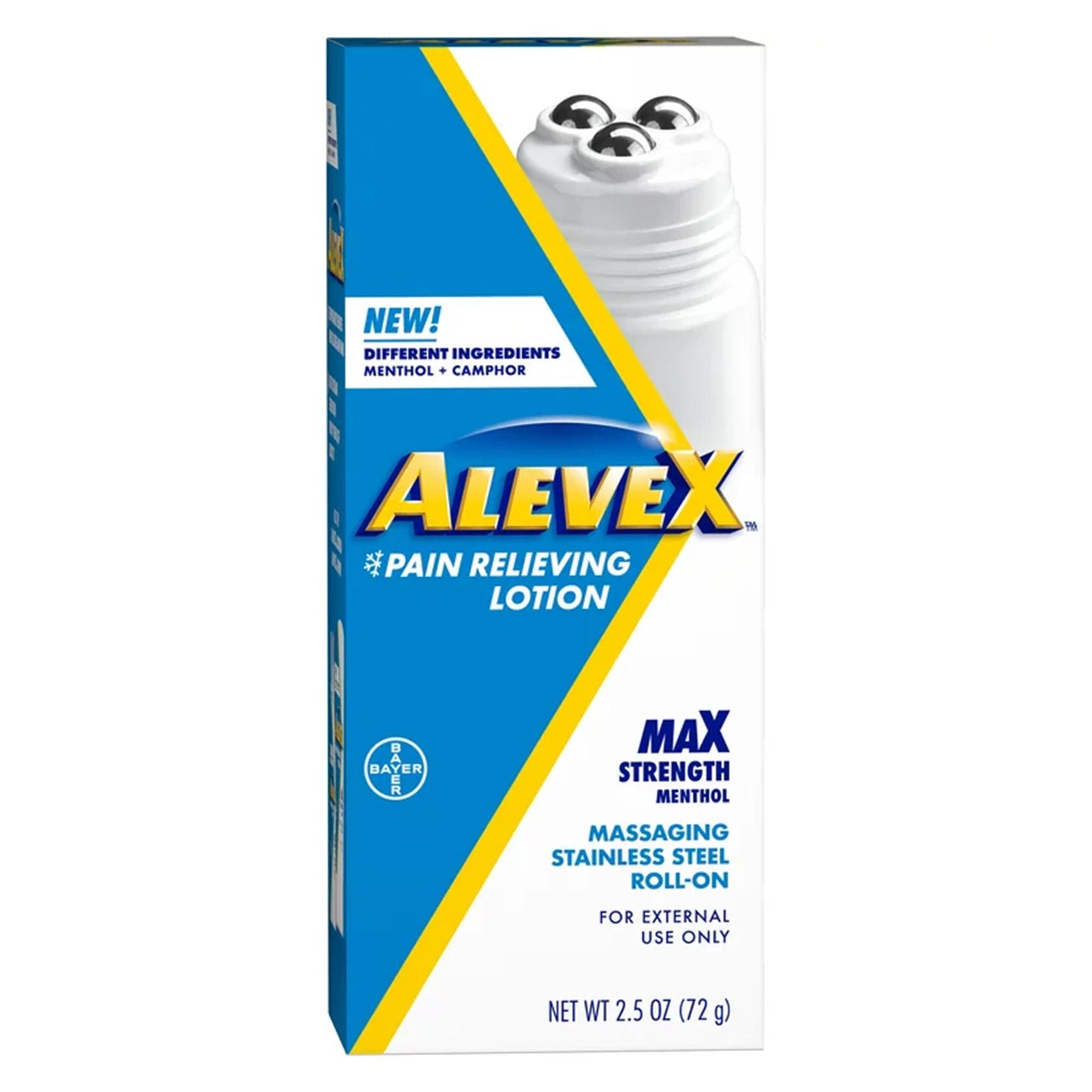 Aleve X Pain Relieving Lotion Max Strength Menthol, 2½-ounce roll-on bottle