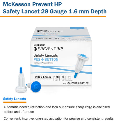 McKesson Prevent® HP Push Button Safety Lancet