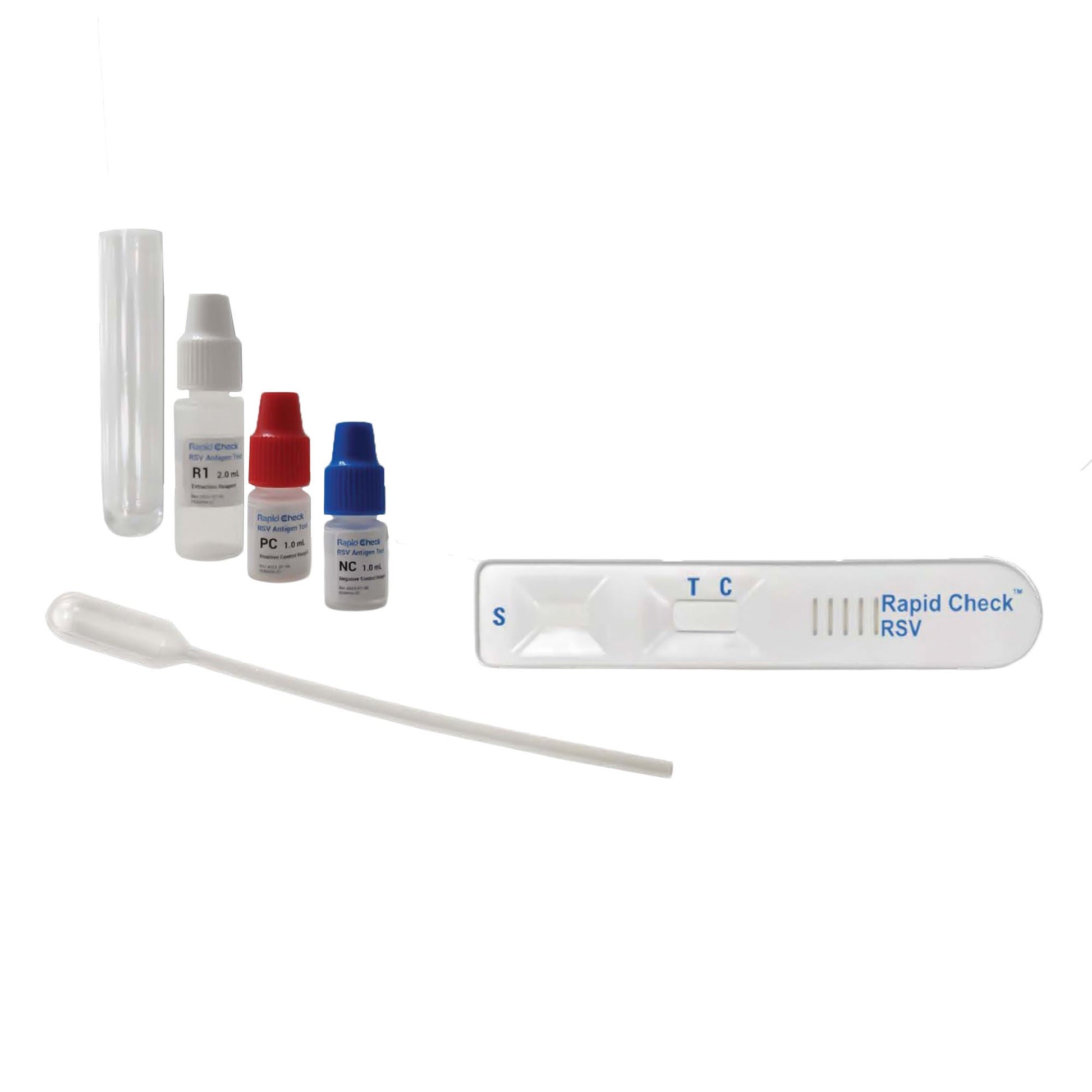 Rapid Check Respiratory Test Kit Respiratory Syncytial Virus Test (RSV) 20 Test CLIA Waived