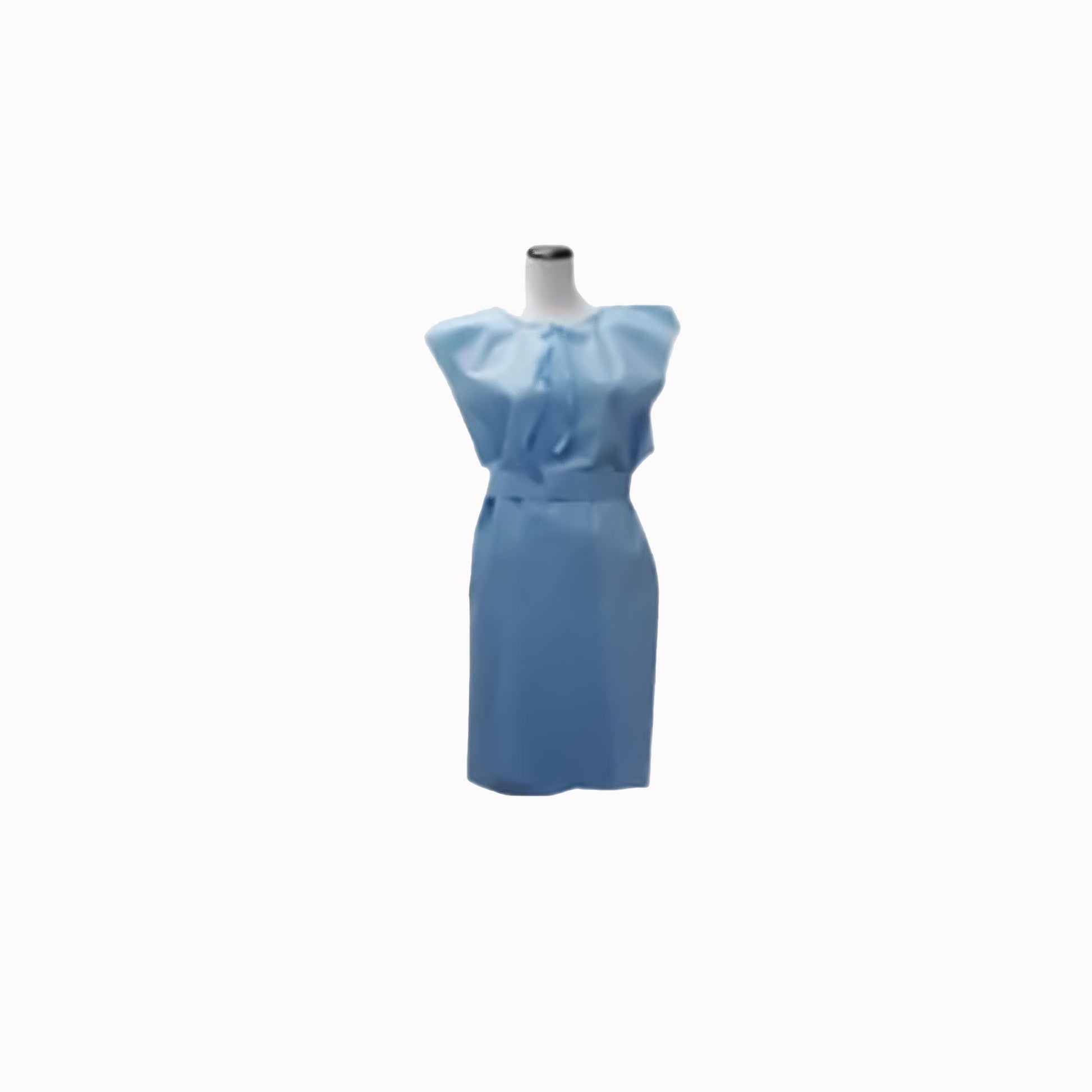 Premium Patient Exam Gown 2X-Large Blue Disposable
