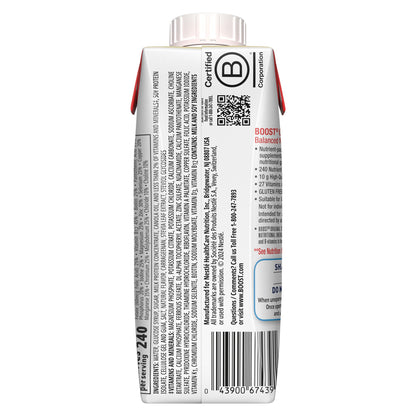 Boost® Original Vanilla Balanced Nutritional Drink, Carton