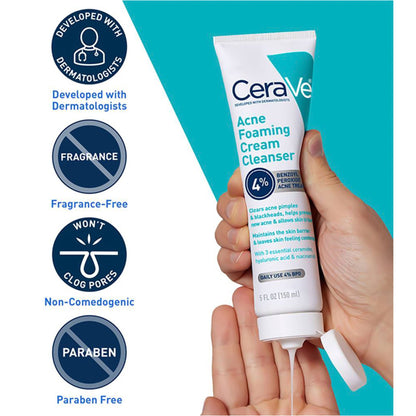 CeraVe® Acne Foaming Cream Cleanser