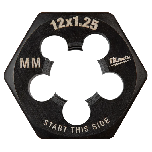 Milwaukee M12-1.25 mm 1-Inch Hex Threading Die 49-57-5361