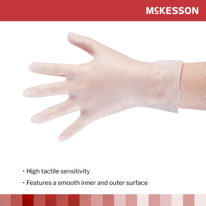 McKesson Vinyl Exam Glove, Clear