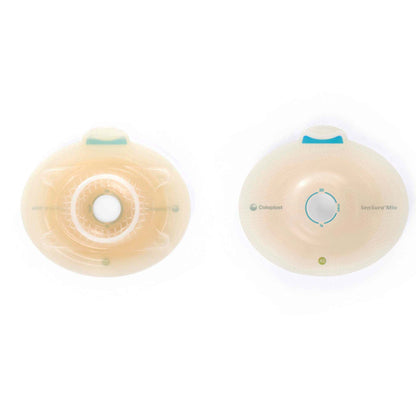 SenSura® Mio Click Convex Light Ostomy Barrier, Stoma Opening, Green Match